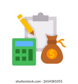 Ícone de Orçamento - Ilustração de Vetor Simples