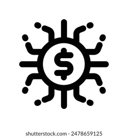 budgeting icon. vector line icon for your website, mobile, presentation, and logo design.