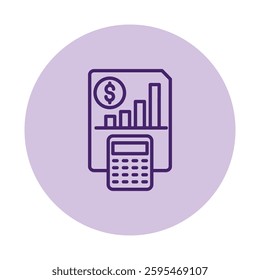 Budgeting pentaglow, vector, pixel perfect, illustrator file 