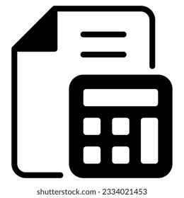 Budgeting Tools Icon can be used for uiux, web, app, infographic, etc