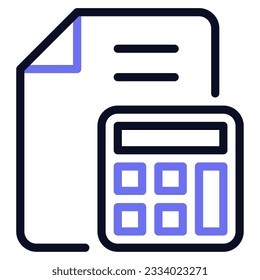 Budgeting Tools Icon can be used for uiux, web, app, infographic, etc