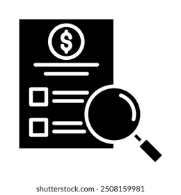 Budgeting  Tracking icon line vector illustration