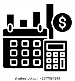 Budget-Tracker Icon Element For Design