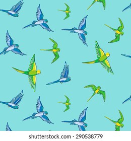 budgie bird pattern