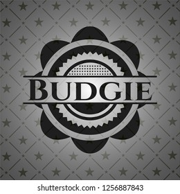 Budgie black emblem. Vintage.