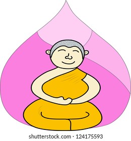 budha cartoon vector