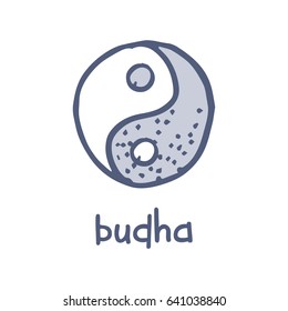 budha doodle icon