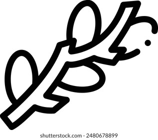 buds icon. Thin Linear Style Design Isolated On White Background