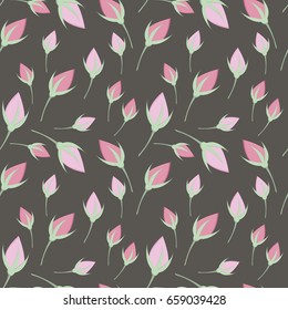 Buds of roses. Vector illustration