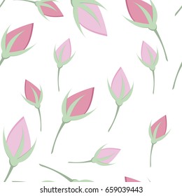 Buds of roses. Vector illustration