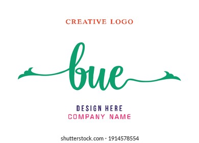 BUE lettering logo is simple, easy to understand and authoritative