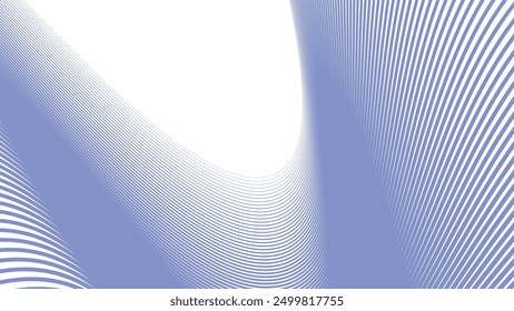 Bue wavy curve line abstract background