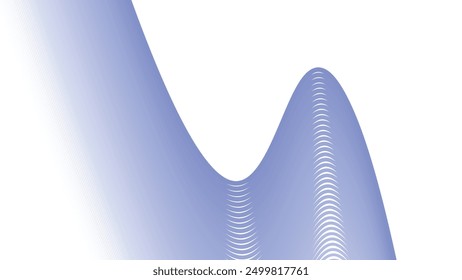 Bue wavy curve line abstract background