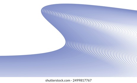 Bue wavy curve line abstract background