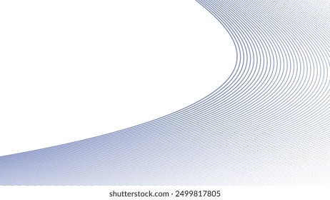 Bue wavy curve line abstract background