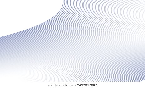 Bue wavy curve line abstract background