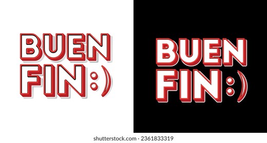 Buen Fin Gaming Typography: Invitation to Celebrate with Unbeatable Discounts and Gamer Deals. Template for Buen Fin Gaming Celebrations with Decorations. Buen Fin (Good End).