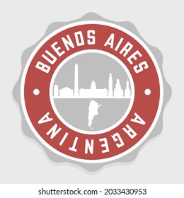 Buenos Aires Argentina Badge City Vector Stock Vector (Royalty Free ...