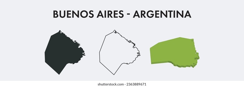 Buenos Aires Argentina city map set vector illustration design isolated on white background. Concept of travel and geography.