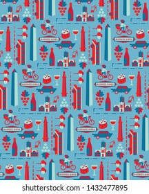 Buenos Aires pattern seamless design graphic