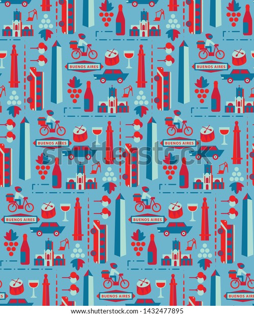Buenos Aires\
pattern seamless design\
graphic