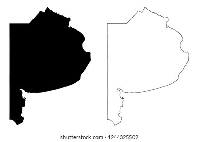 Buenos Aires Province (Region of Argentina, Argentine Republic, Provinces of Argentina) map vector illustration, scribble sketch Buenos Aires map