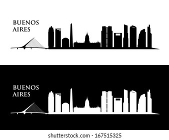 Buenos Aires skyline -vector illustration