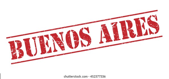 buenos aires vector stamp on white background