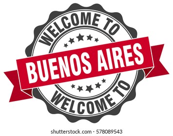 Buenos Aires. Welcome to Buenos Aires stamp