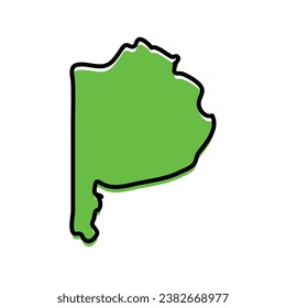 Bueno's state map in vector form. Argentina country state.