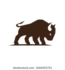 bufalo logo abstract symbol vector