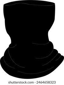 Vector de color negro de la máscara de Buff