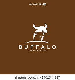 Design-Inspiration des Buffalo Bull Bison Logos