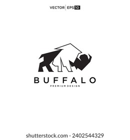 Design-Inspiration des Buffalo Bull Bison Logos