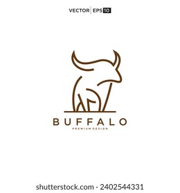 Buffalo Bull Bison logo design inspiration