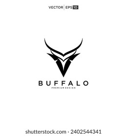 Design-Inspiration des Buffalo Bull Bison Logos