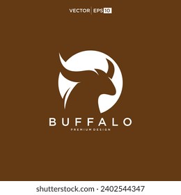 Design-Inspiration des Buffalo Bull Bison Logos