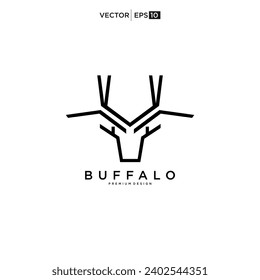 Design-Inspiration des Buffalo Bull Bison Logos