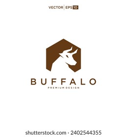 Design-Inspiration des Buffalo Bull Bison Logos