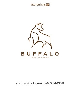 Design-Inspiration des Buffalo Bull Bison Logos