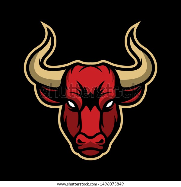 Buffalo Bull Mascot Logo Design Vector Stock Vector (Royalty Free ...