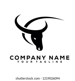 Buffalo Bulls Black Vector Icon Logo Design Brand Company