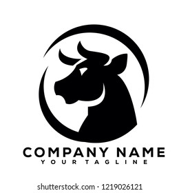 Buffalo Bulls Black Vector Icon Logo Design Brand Company