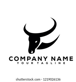 Buffalo Bulls Black Vector Icon Logo Design Brand Company