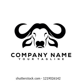 Buffalo Bulls Black Vector Icon Logo Design Brand Company