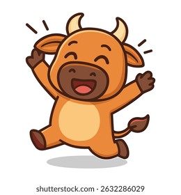 Mascote de desenho animado de búfalo 
Ilustrações de Búfalo