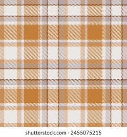 Buffalo check plaid pattern in black, beige, white. Seamless herringbone textured tartan set for spring summer autumn winter flannel shirt, scarf, blanket, duvet cover, other modern textile design.