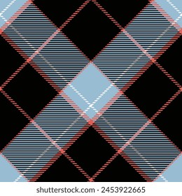 Buffalo check plaid pattern in Multicolor. Diagonal Seamless herringbone textured tartan set for spring summer autumn winter flannel shirt, scarf, blanket, duvet cover, other modern textile design.