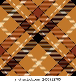 Buffalo check plaid pattern in Multicolor. Diagonal Seamless herringbone textured tartan set for spring summer autumn winter flannel shirt, scarf, blanket, duvet cover, other modern textile design.