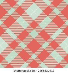 Buffalo check plaid pattern in Multicolor. Diagonal Seamless herringbone textured tartan set for spring summer autumn winter flannel shirt, scarf, blanket, duvet cover, other modern textile design.